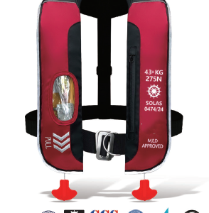 HAVOSPARK HW-ES369 Professional Inflatable Life Jacket – 150N / 275N SOLAS & ISO Approved